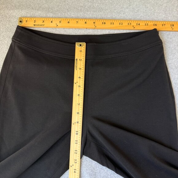 SoCa by St John Womens Black Pants Cropped Capri Trousers Side Zip Size 10 - Picture 8 of 13